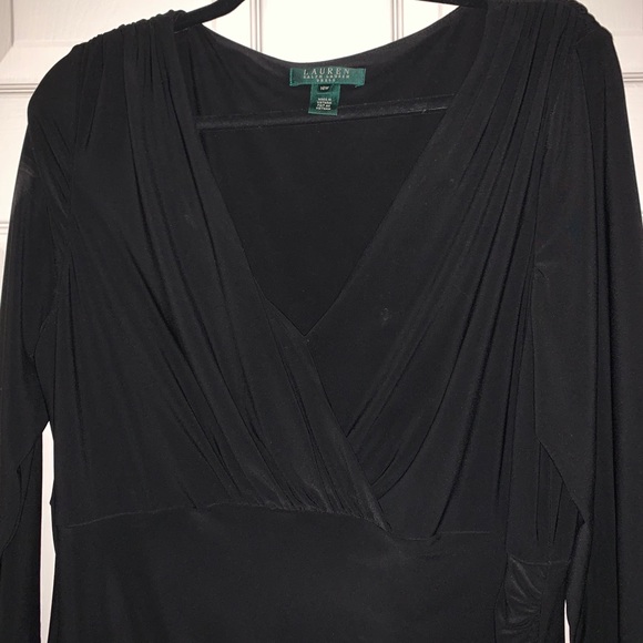 Ralph Lauren Black Wrap Dress - Picture 2 of 4